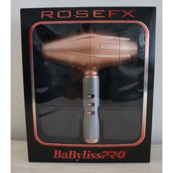 BaByliss PRO ROSEFX Rose Gold FX 2-Speed High-Performance Turbo Hair Dryer - Picture 1 of 6